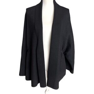 Anthropologie cozy oversized black long sleeve cardigan One Size